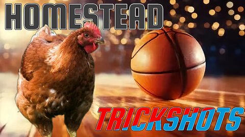 Homestead Trick Shots (basketball edition) #shorts - Homesteading Journey