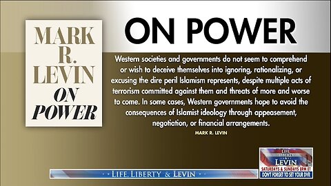 Levin: Western Societies Excuse Islamism’s Danger at Their Own Peril