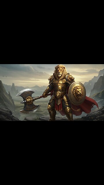 Epic Lion Warrior: Fantasy Animation Short