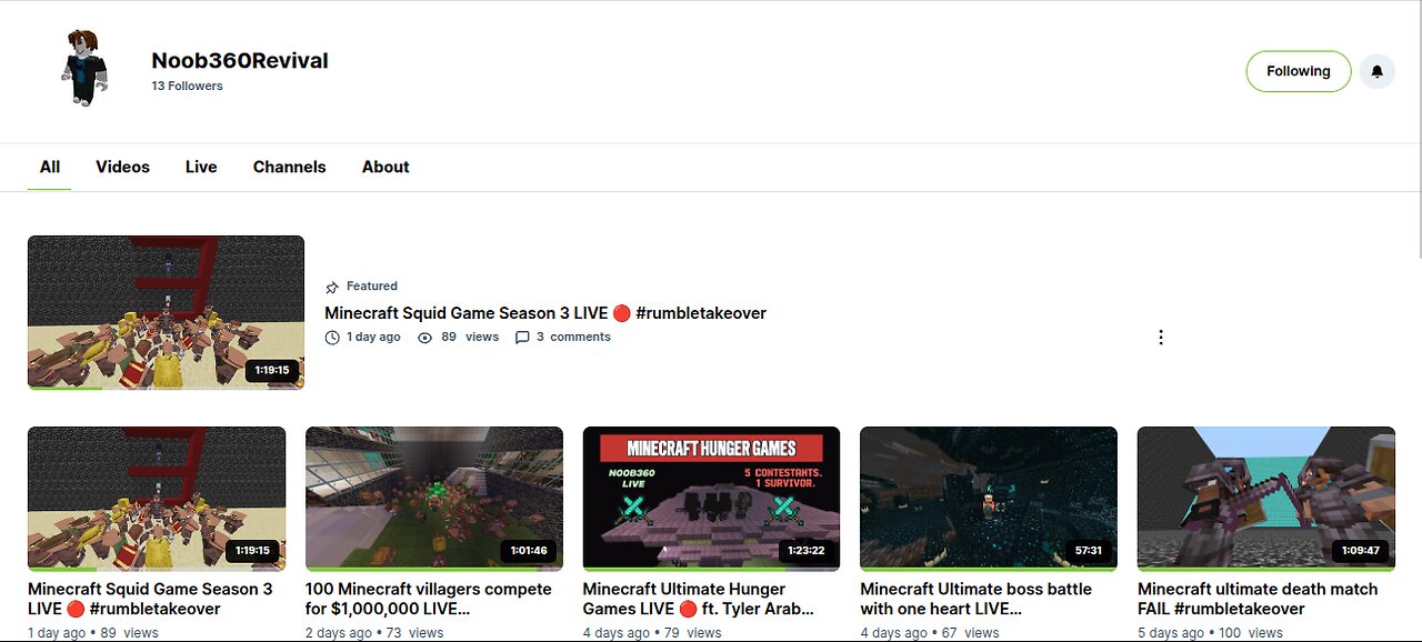 Joining 100 Rumble Live Streams 🔴 Recruiting members to join the Noob Army #rumbletakeover