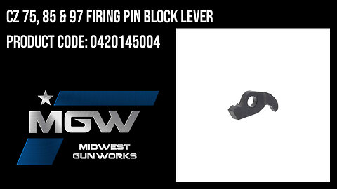 CZ 75, 85 & 97 Firing Pin Block Lever - 0420145004