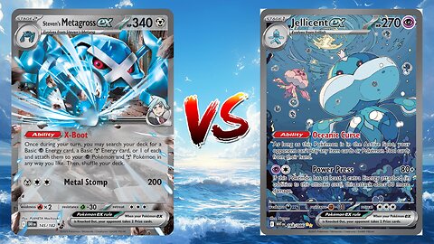 Pokemon TCG Live Steven's Metagross EX Genesect EX VS Jellicent EX Munkidori!!