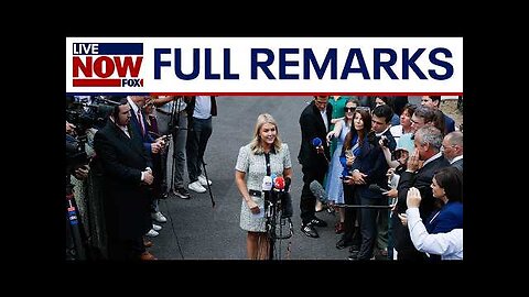 White House Press Secretary Karoline Leavitt speaks to reporters