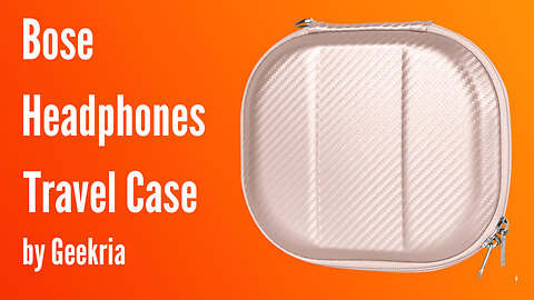Bose Over-Ear Headphones Travel Case, Hard Shell Headset Carrying Case | Geekria