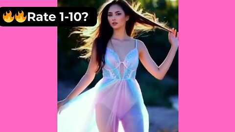 🔥 Rate Her Body in This Mermaid Style Dress 1-10? 😍 Supermodel 4K