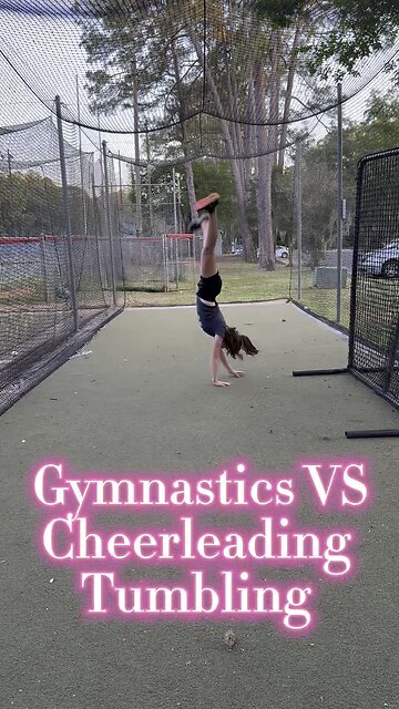 Gymnastics Vs Cheerleading Part 3 #shorts