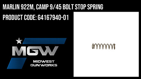 Marlin 922M, Camp 9/45 Bolt Stop Spring - G4167940-01