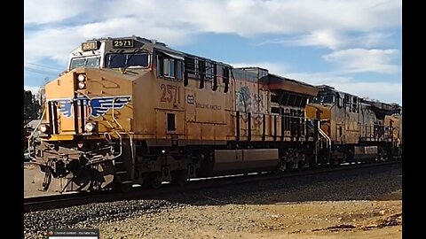 Encountered a Long Union Pacific Train Pulling 100+ Cars