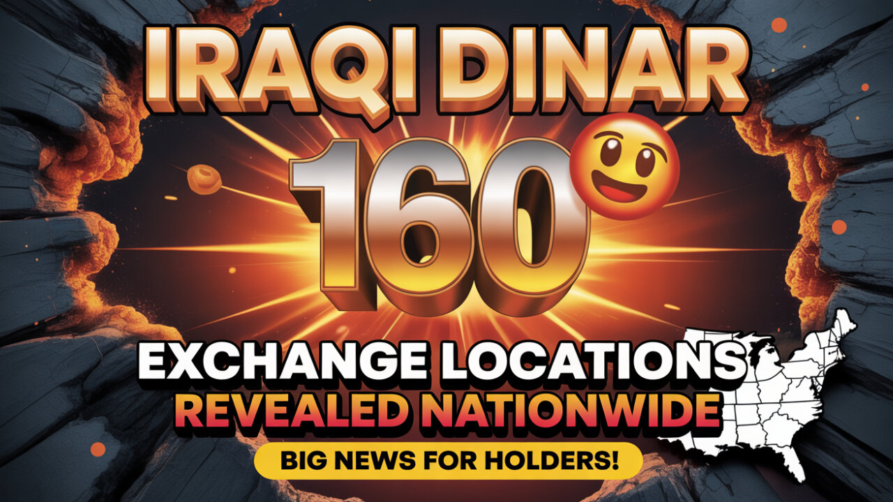 Iraqi Dinar 💥 160 Exchange Locations Revealed Nationwide – Big News for Holders! 💥 Today's IQD News!