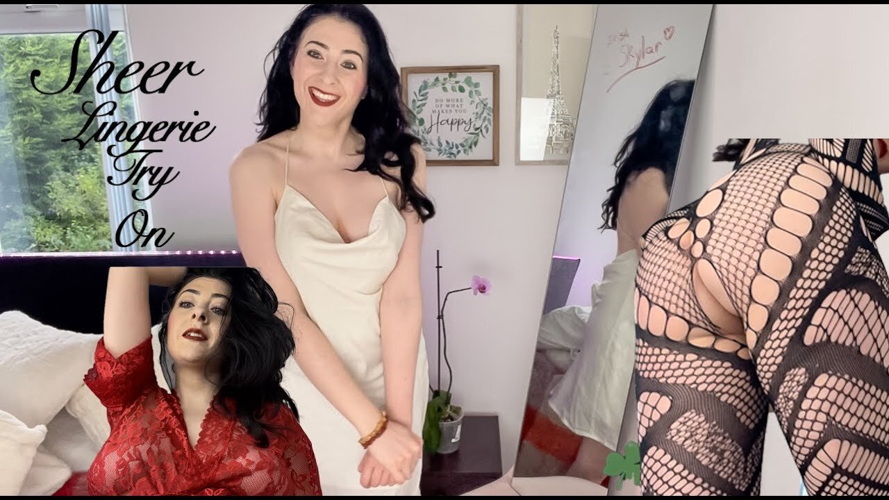 Sheer Lingerie Try On