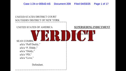 United States v. Combs: Verdict Reaction