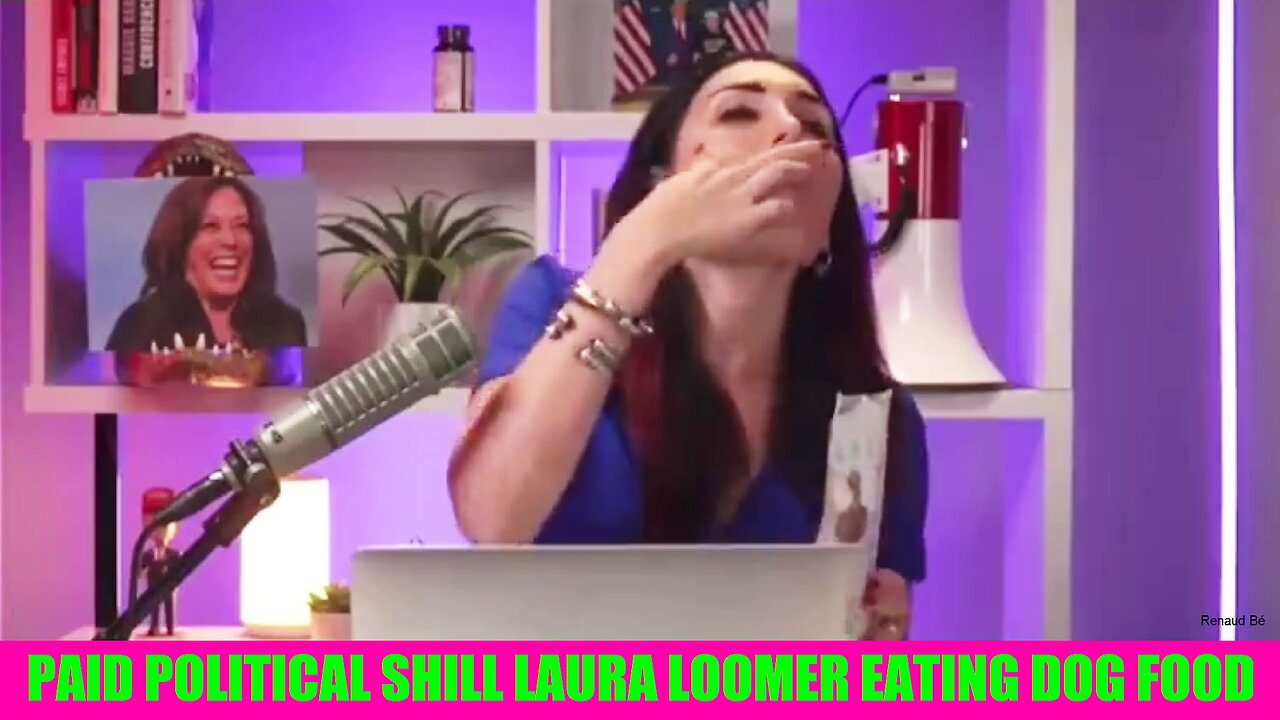 PAID ZIONIST POLITICAL SHILL LAURA LOOMER FOOLED INTO EATING DOG FOOD