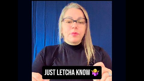 Just Letcha Know 🤷‍♀️ #ASL #deaf #signlanguage