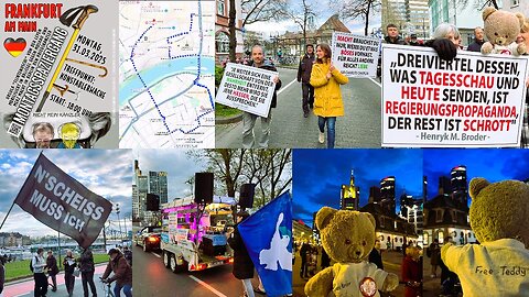 Zusammenschnitt Montagsdemo Frankfurt 31.03.25: #FlintenUschi & #BlackRockMerz bekommen ihr Fett ab