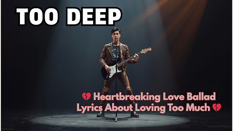 Too Deep – 💔 Heartbreaking Love Ballad Lyrics About Loving Too Much 💔
