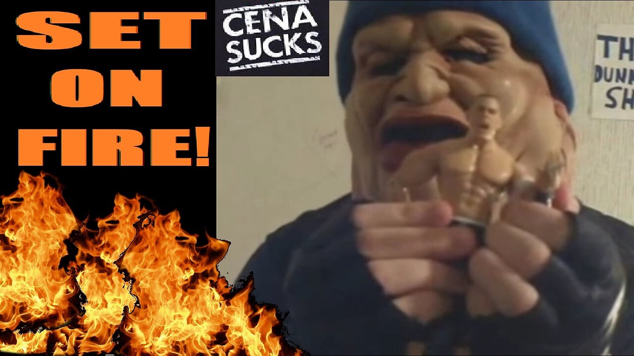 John Cena Action Figure Set On Fire! (BDF)