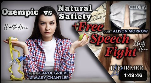 "Comparing Ozempic and Natural Satiety: Plus Insights on Free Speech Battle"