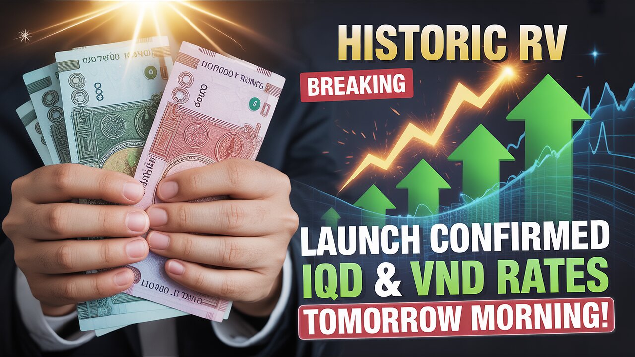 Iraqi Dinar 💥 Congratulations! Historic RV Launch for IQD & VND Tomorrow Morning!