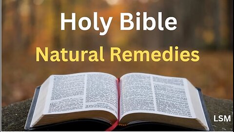 Natural Remedies In The Holy Bible
