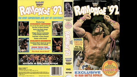 FULL HOME VIDEO; WWE Rampage ’92 ¦ Undertaker & Ultimate Warrior team up; Hart vs. Michaels 