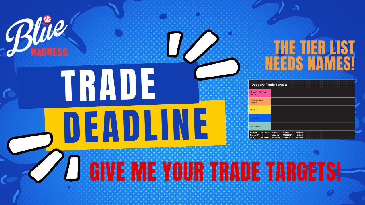 BMP Live: Who Is On Your Trade List For The Dodgers?