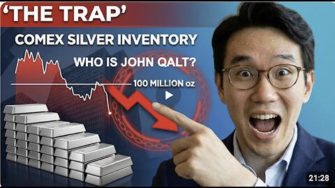 JON AG - IT'S HAPPENING: JP Morgan Controls 99% Deliveries-COMEX Below 100M, Silver Falls (The TRAP)