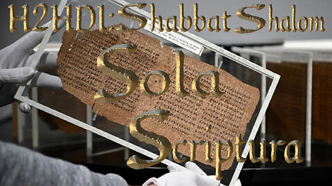 Shabbat Live - Sola Scriptura