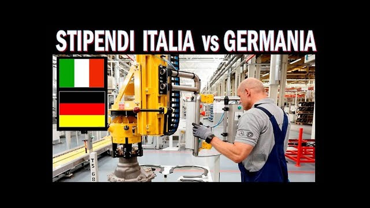 CONFRONTO DEGLI STIPENDI IN ITALIA💩 E IN GERMANIA dove i poveri tedeschi hanno un salario minimo orario lordo di 12,82 euro,autostrade gratuite e stipendi e prezzi molto più bassi per via della povertà