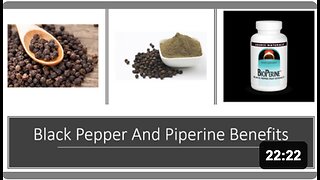 Black Pepper (Bioperine) Benefits