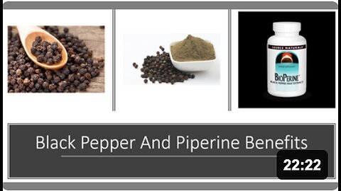 Black Pepper (Bioperine) Benefits
