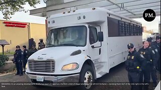 Antifa Enraged As BUS LOAD of Illegal Aliens Leaves ICE Portland — sending them OUT of the USA