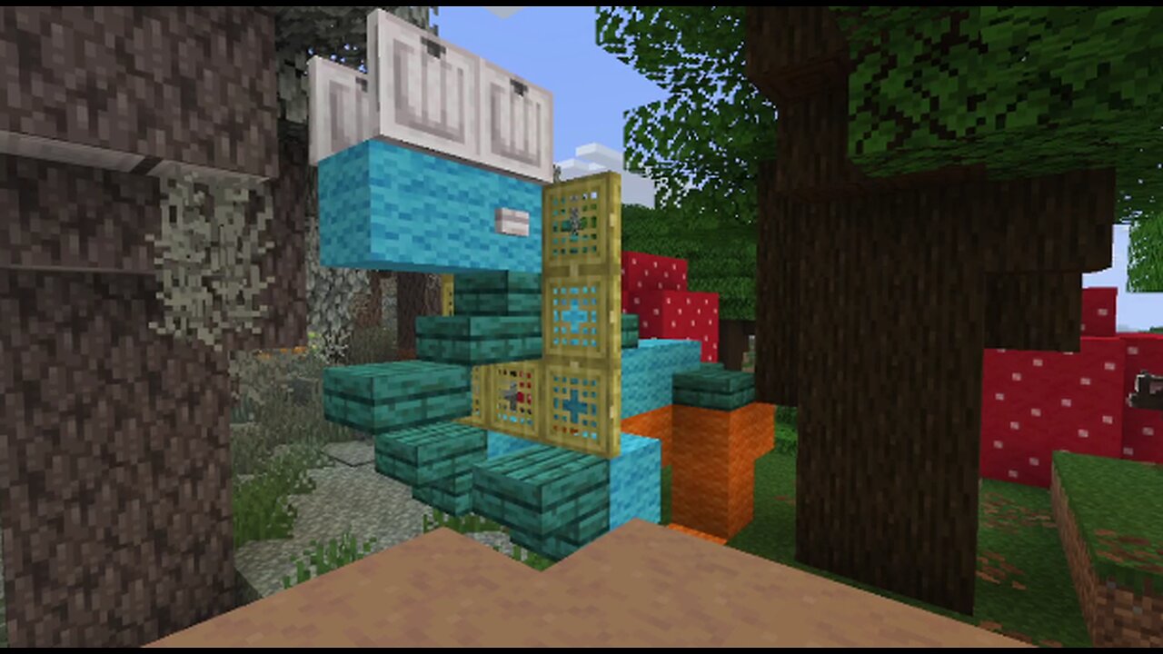 Dilophosaurus build in Minecraft