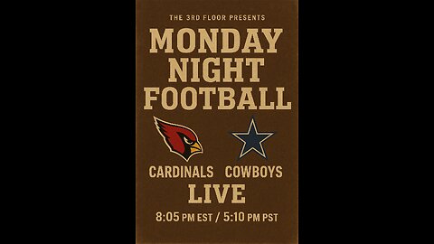 IT'S #MONDAY #NIGHT #FOOTBALL, #CARDINALS #COWBOYS #LIVE
