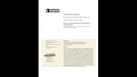 Cardiometabolic Benefits of Intermittent Fasting. K. Varady, 2021. A Puke(TM) Audiopaper