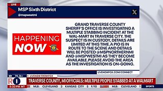 BREAKING: At least 11 injured in mass stabbing at a Walmart in Traverse City, Michigan