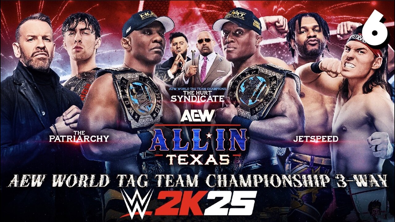 WWE 2K25 AEW All In 2025 - Match 6: Still Champs!
