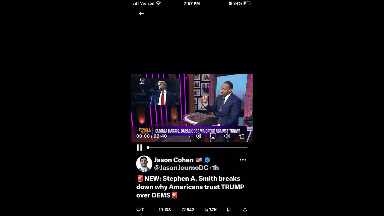 🚨NEW: Stephen A. Smith breaks down why Americans trust TRUMP over DEMS🚨