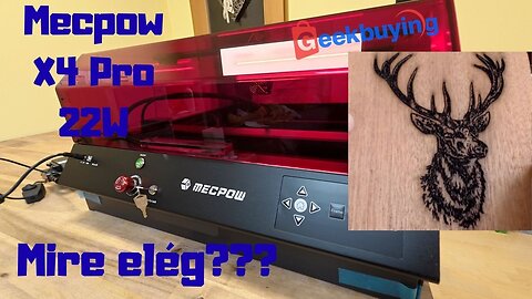 Mire elég a Mecpow X4 pro 22W-os lézere??? Lézergravírozó és lézervágó.