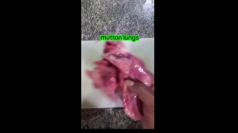 mutton lungs cooking