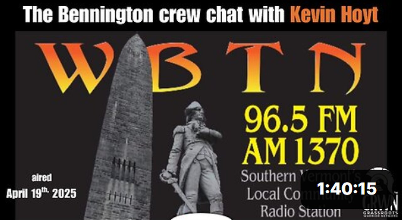 Kevin Hoyt joins the boys on WBTN - Southern Vermont Radio 96.5 AM