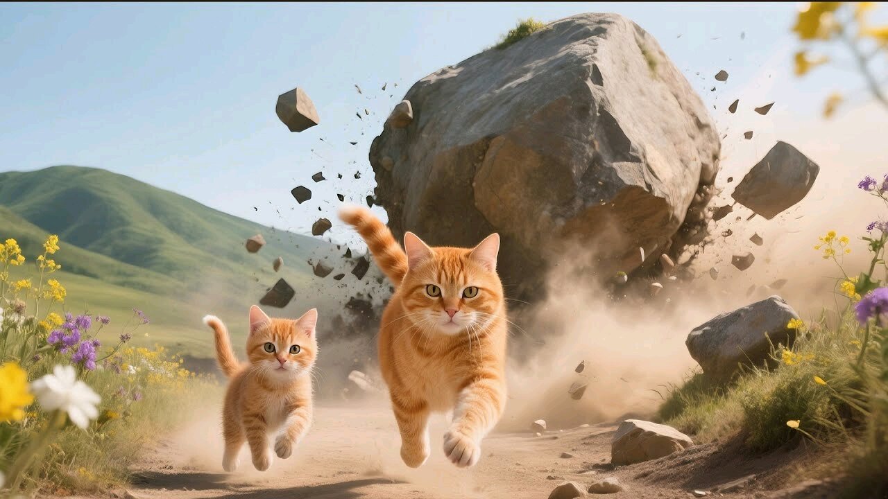 Disaster Hits During Strawberry Picking – Will Mama Cat Survive?