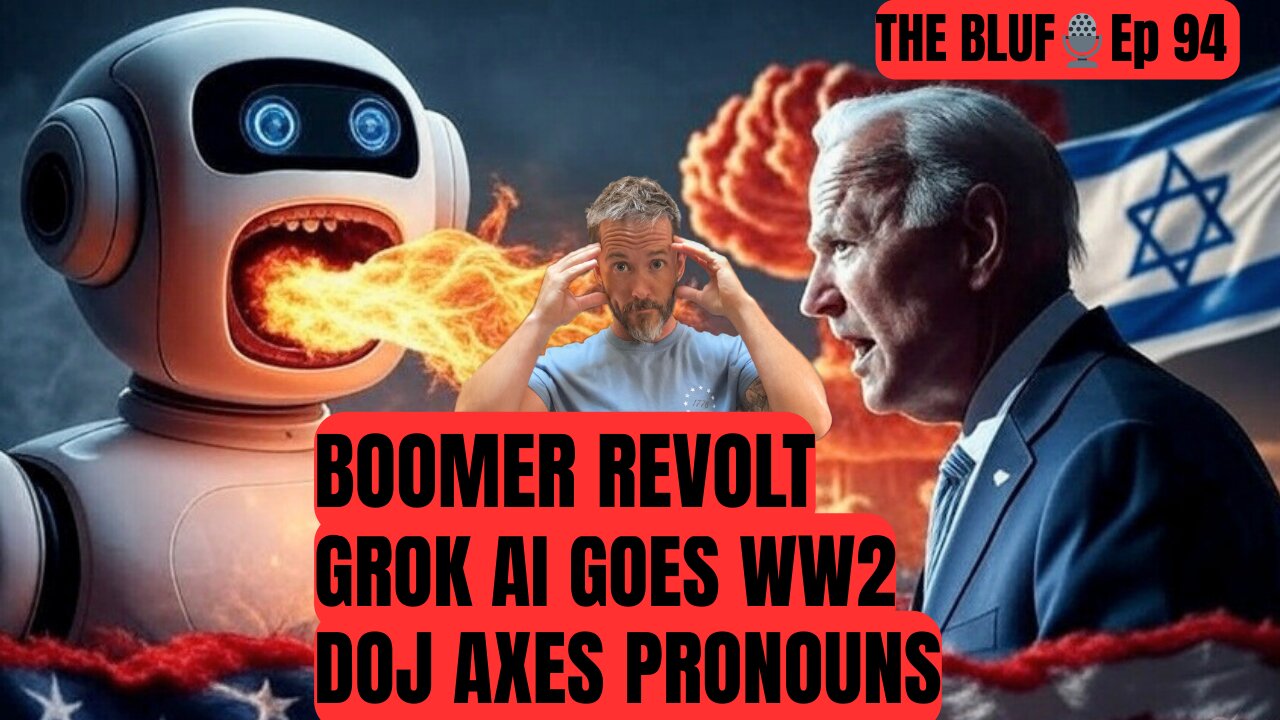 GROK Goes WW2, Boomers Revolt & DOJ Axes Pronouns BLUF 94