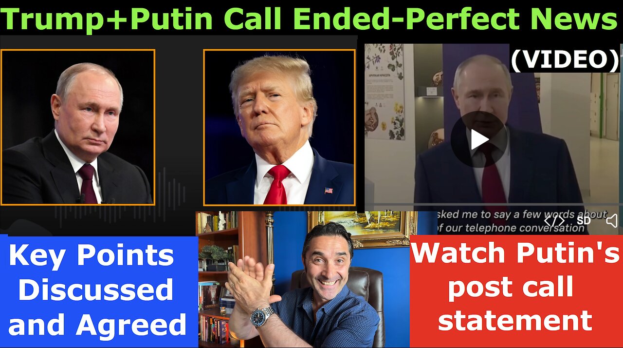 Trump+Putin Call ended. Key Points Discussed+Agreed. Trump called EU Leaders+Zelensky except Starmer