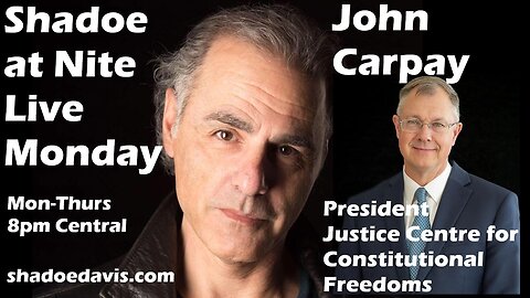 July 21st/2025- Guest: John Carpay, Justice Centre for Constitutional Freedoms