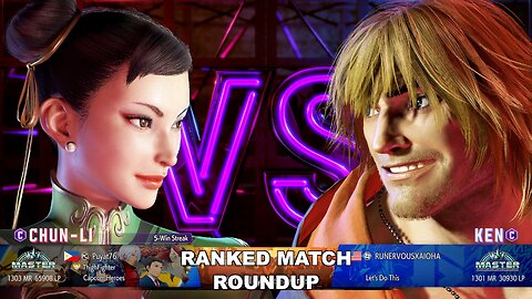 Kuya Kalbo SF6 Ranked Match Roundup. Chun Li Master Rank [Hori Fight Stick]