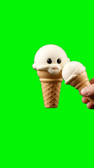 Niche Desserts Eating Themselves | Green Screen #niche #aifruit #cake #icecream #ai #asmr #relax