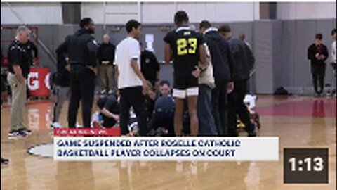 "Basketball Player Collapses During High School Game"