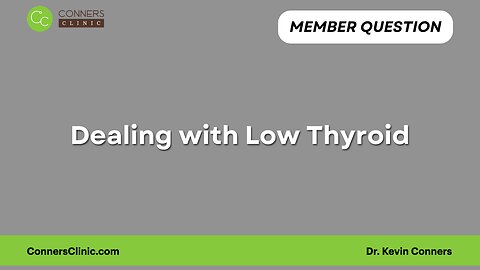 Dealing with Low Thyroid