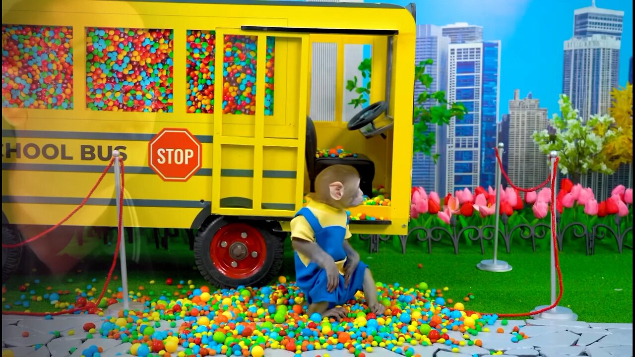 Bonmonkeykiki going to school buss cutting candu !!|| Bonmonkeykiki vedio..