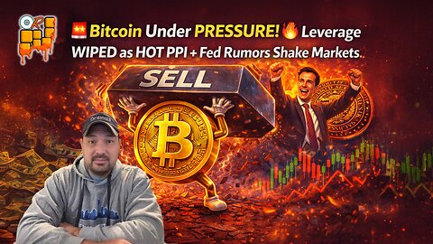 Bitcoin Under PRESSURE!🔥 Leverage WIPED as HOT PPI + Fed Rumors Shake Markets 📉👀